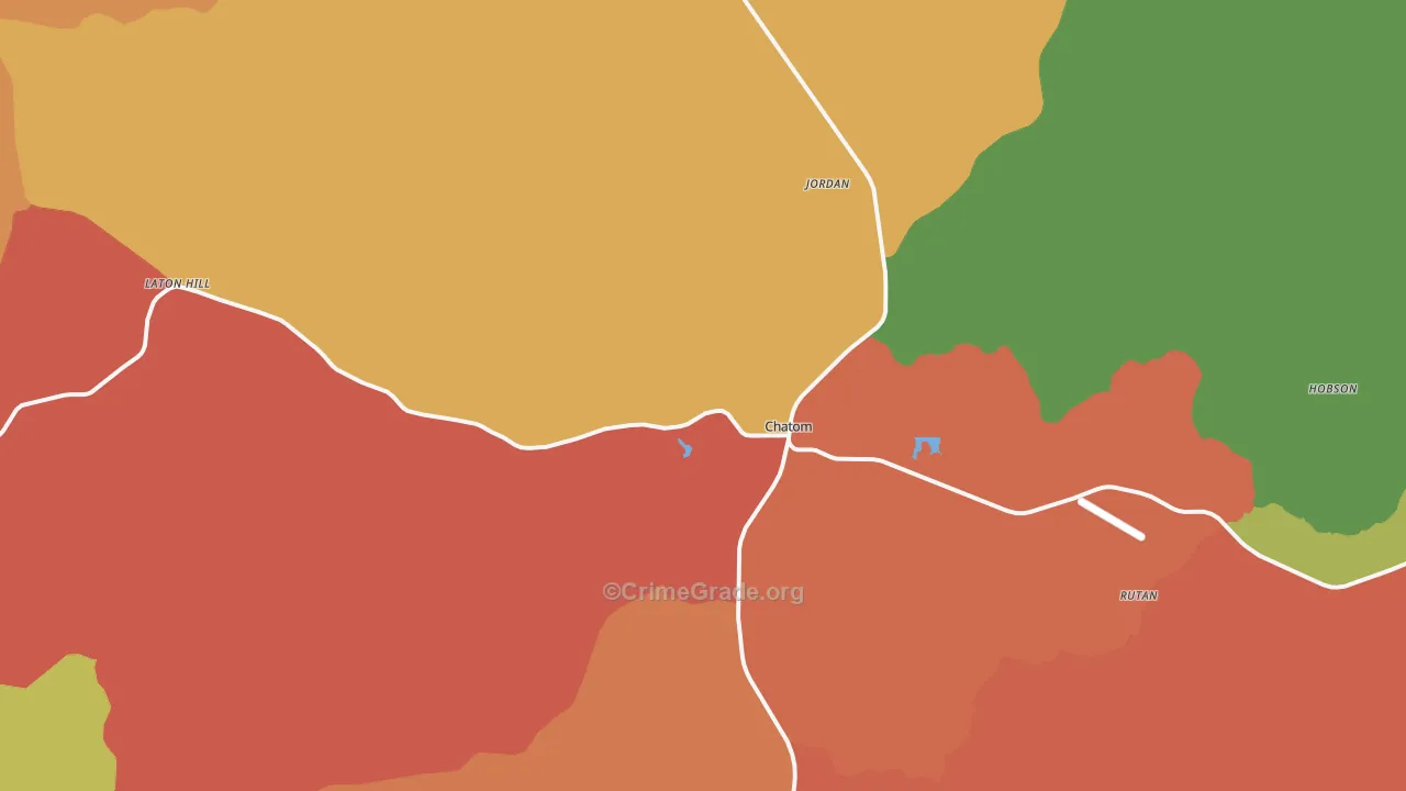 Chatom, AL Map of Drug-Related Crime Rates