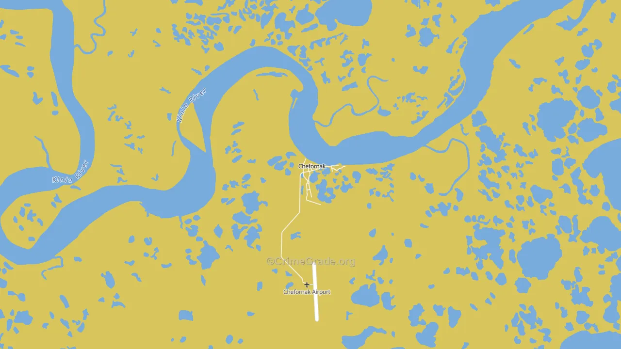 Chefornak, AK Map of Drug-Related Crime Rates