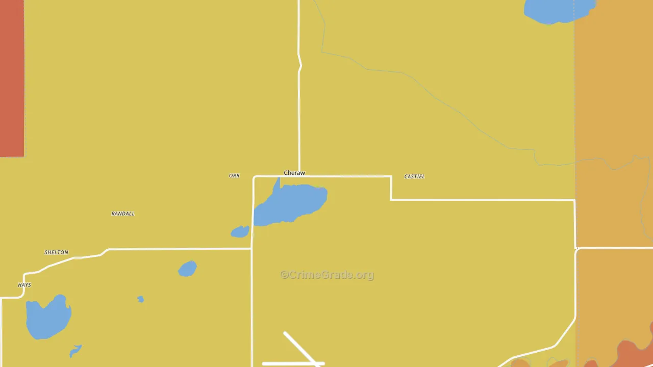 Cheraw, CO Map of Drug-Related Crime Rates