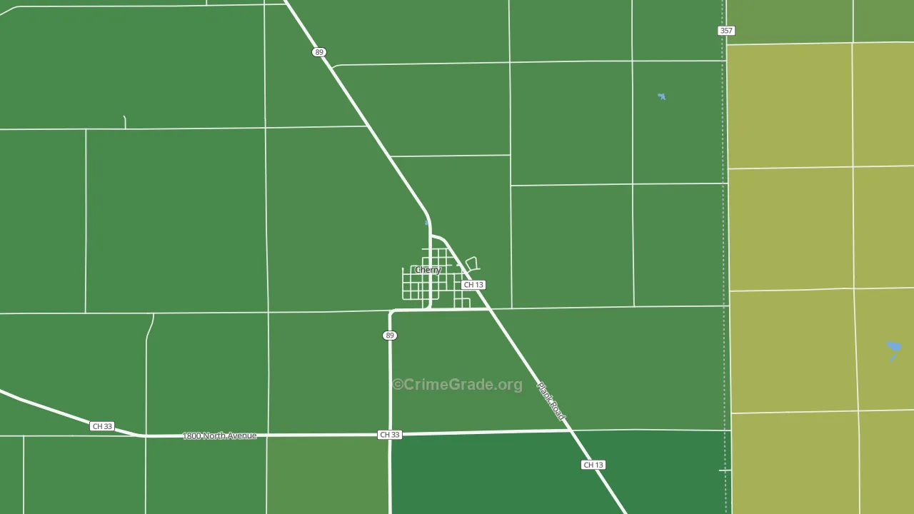 Cherry, IL Map of Drug-Related Crime Rates