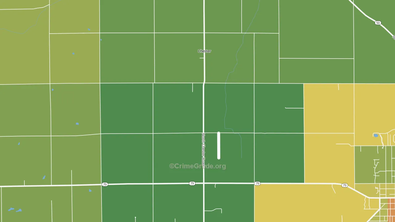 Chester, MI Map of Drug-Related Crime Rates