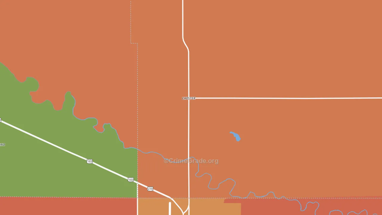 Chester, OK Map of Drug-Related Crime Rates