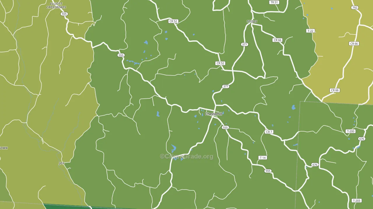 Chesterhill, OH Map of Drug-Related Crime Rates