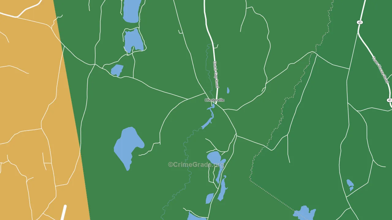 Chesterville, ME Map of Drug-Related Crime Rates