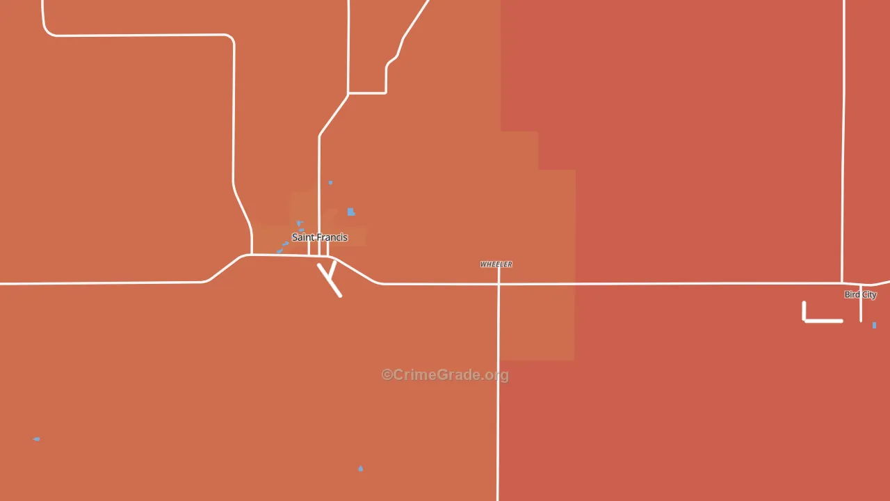 Cheyenne County, KS Map of Drug-Related Crime Rates