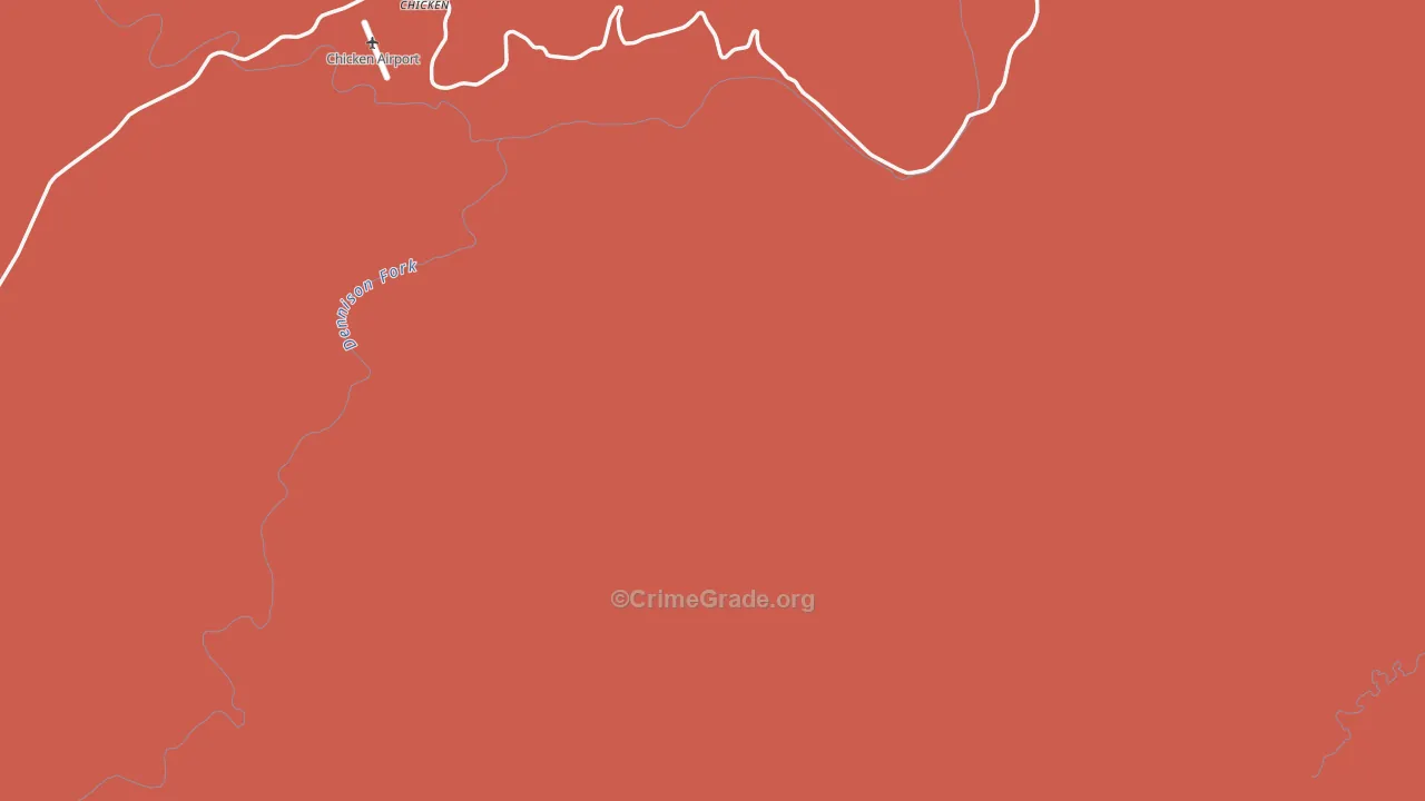 Chicken, AK Map of Drug-Related Crime Rates