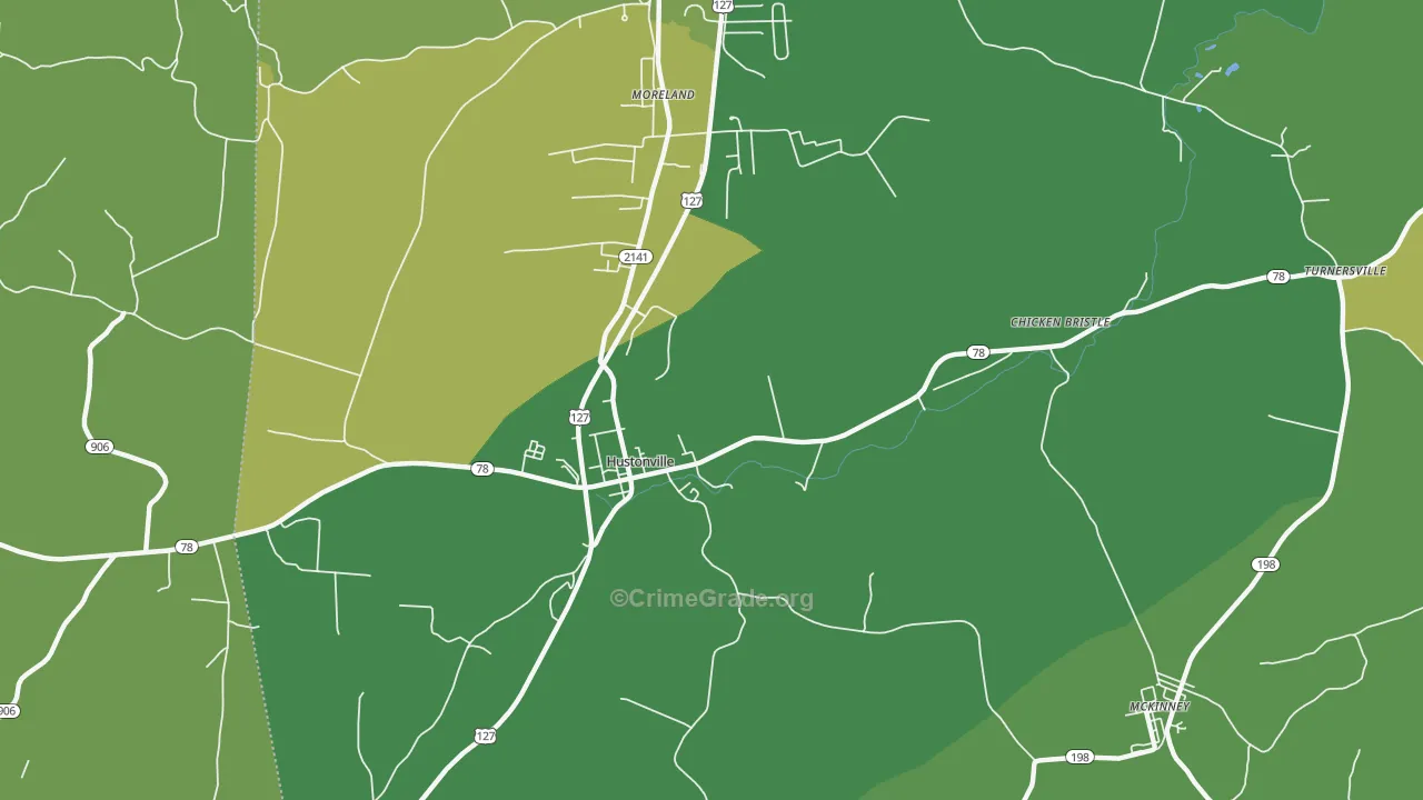 Chicken Bristle, KY Map of Drug-Related Crime Rates