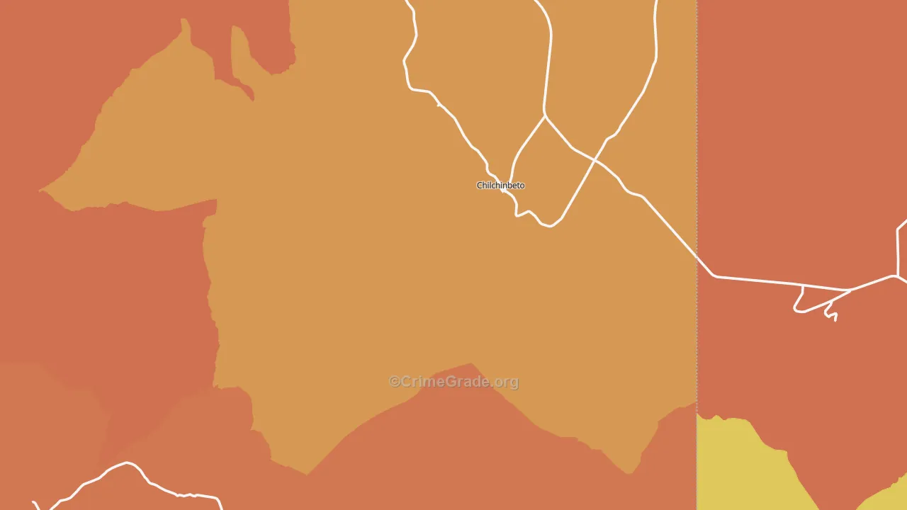 Chilchinbito, AZ Map of Drug-Related Crime Rates