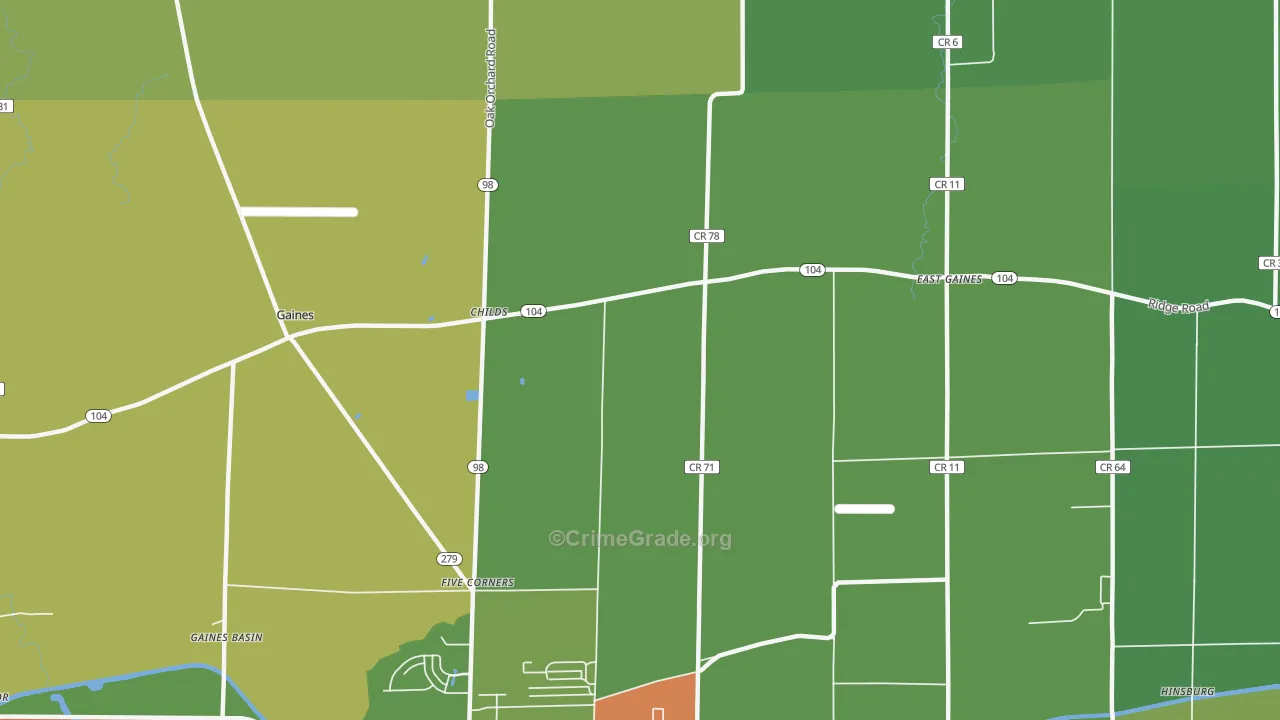 Childs, NY Map of Drug-Related Crime Rates