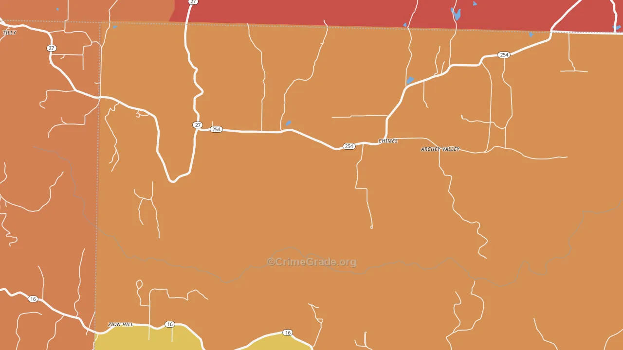 Chimes, AR Map of Drug-Related Crime Rates
