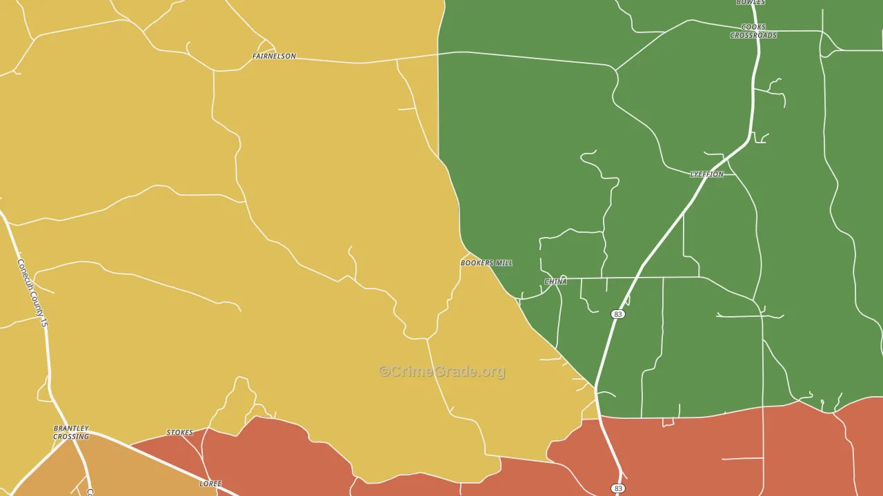 China, AL Map of Drug-Related Crime Rates