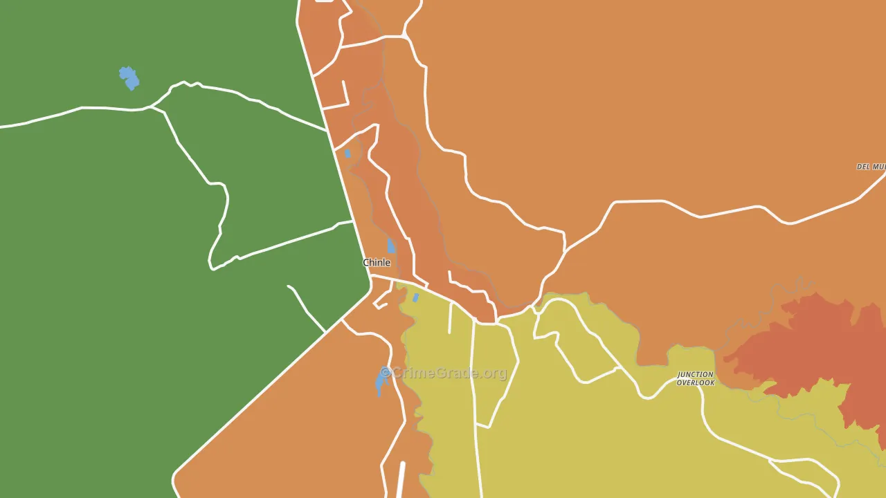 Chinle, AZ Map of Drug-Related Crime Rates