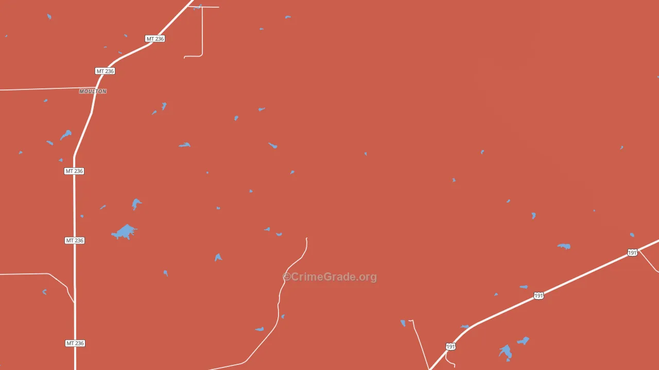 Christina, MT Map of Drug-Related Crime Rates