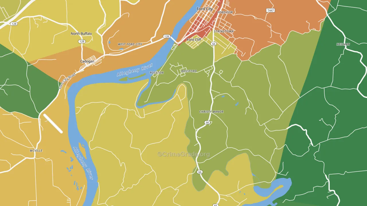 Christy Manor, PA Map of Drug-Related Crime Rates