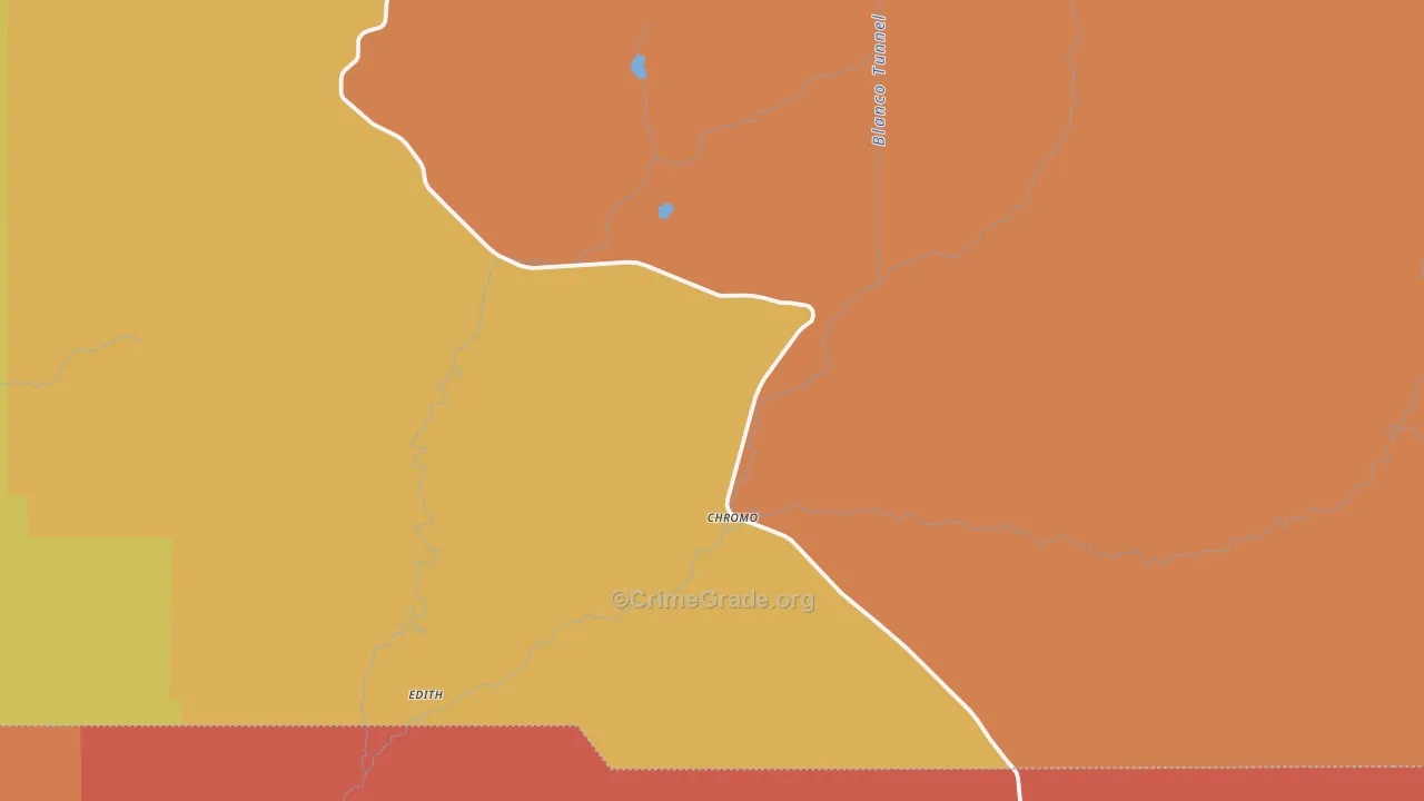 Chromo, CO Map of Drug-Related Crime Rates