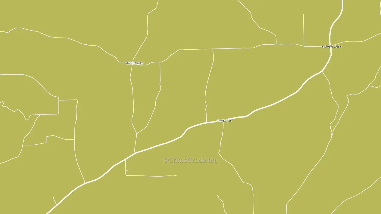 Chrystal, PA Map of Drug-Related Crime Rates