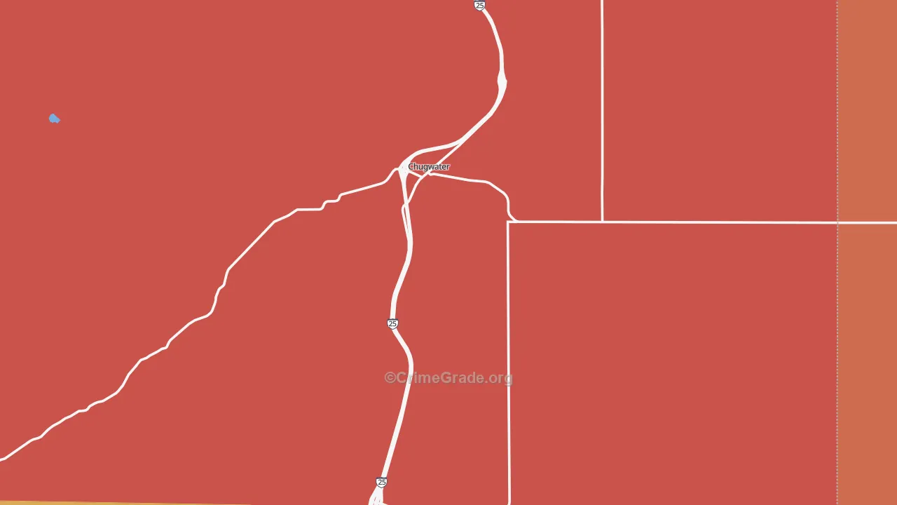Chugwater, WY Map of Drug-Related Crime Rates