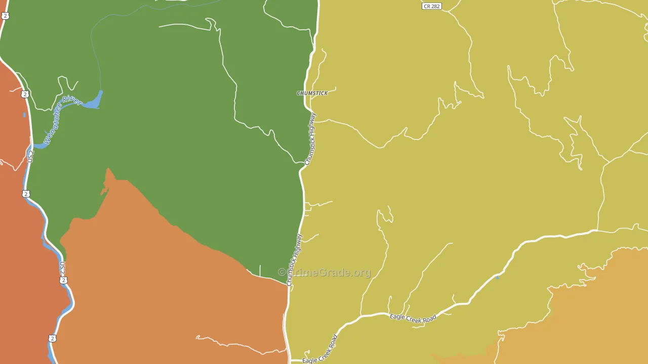 Chumstick, WA Map of Drug-Related Crime Rates
