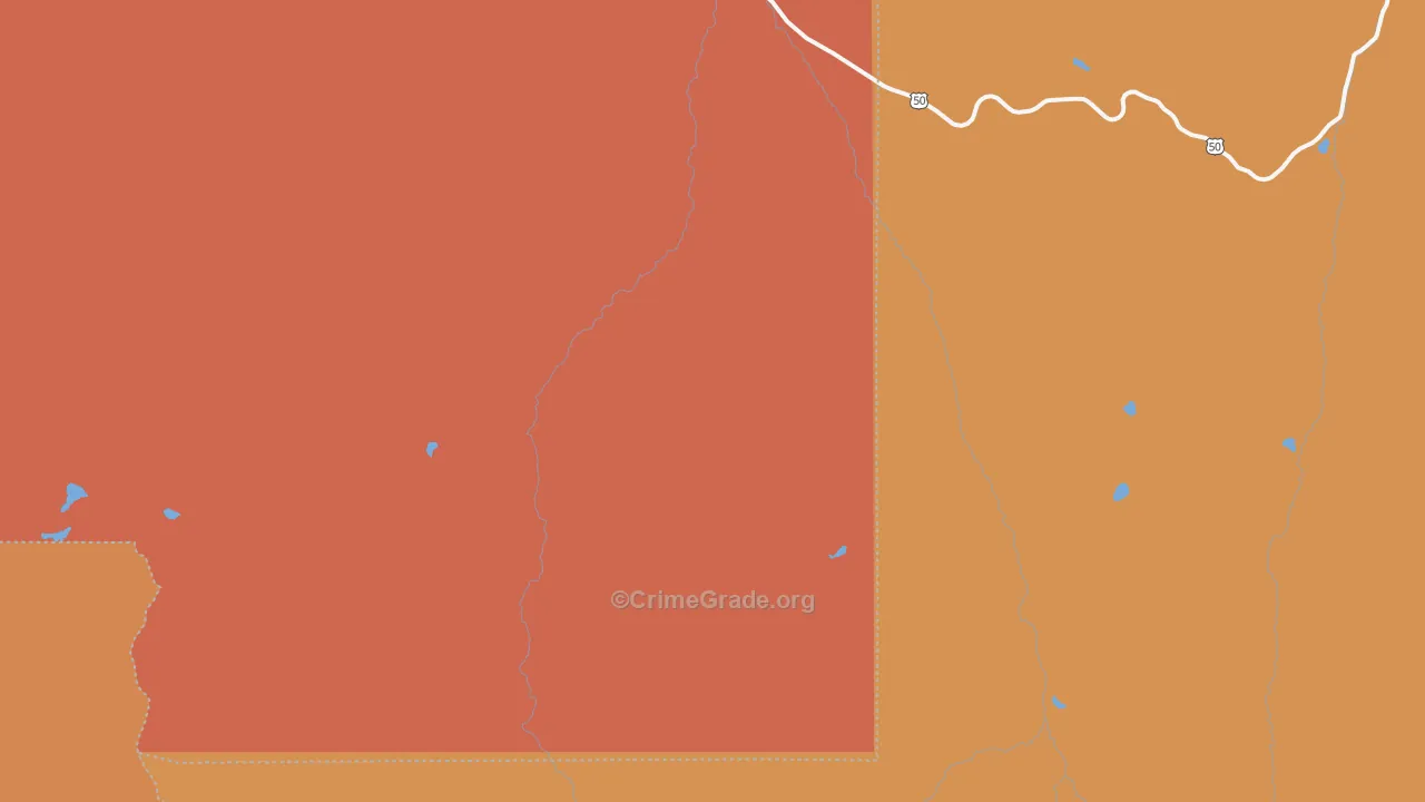 Cimarron, CO Map of Drug-Related Crime Rates