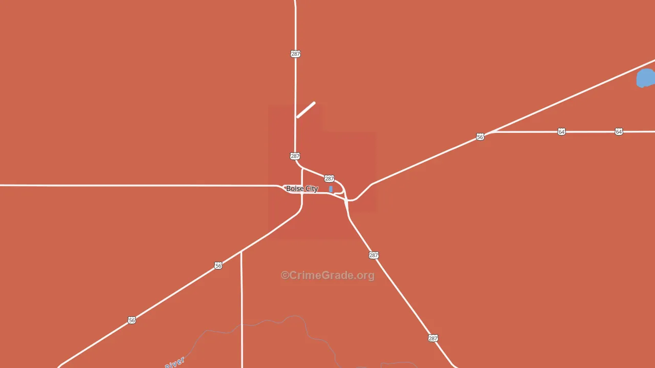 Cimarron County, OK Map of Drug-Related Crime Rates