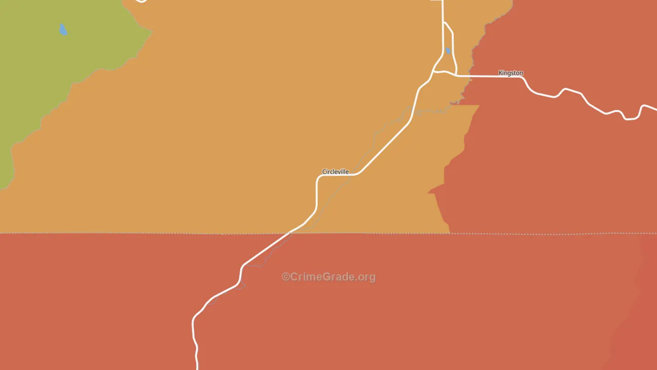 Circleville, UT Map of Drug-Related Crime Rates