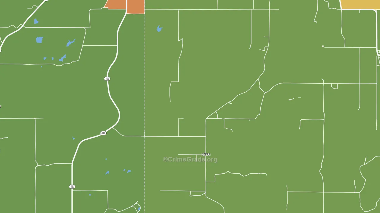 Citra, OK Map of Drug-Related Crime Rates