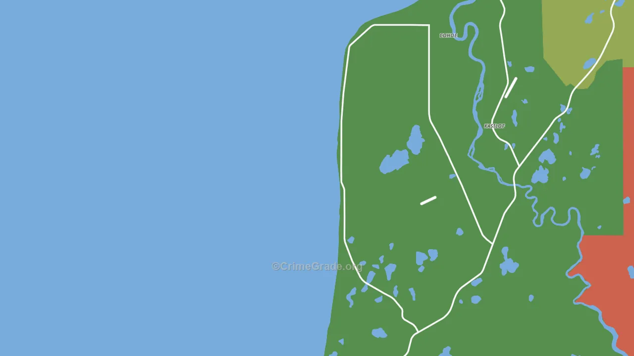 Clam Gulch, AK Map of Drug-Related Crime Rates
