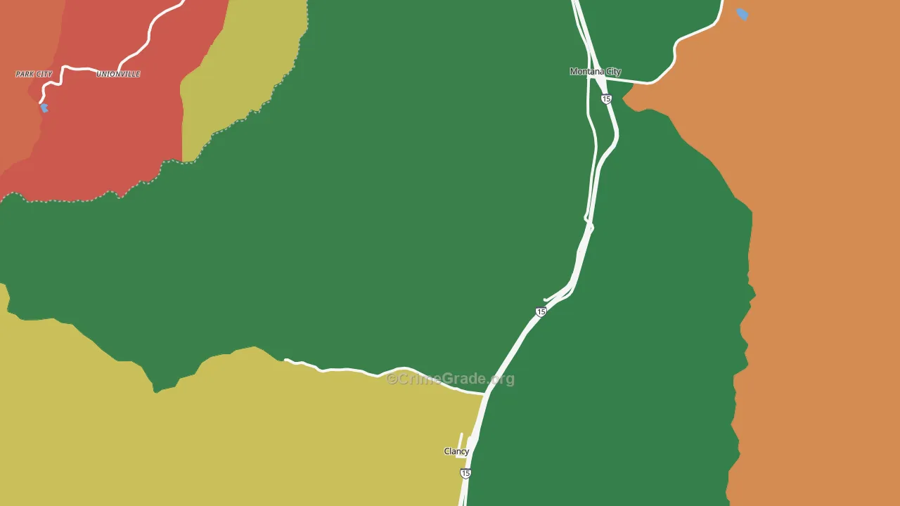 Clancy, MT Map of Drug-Related Crime Rates