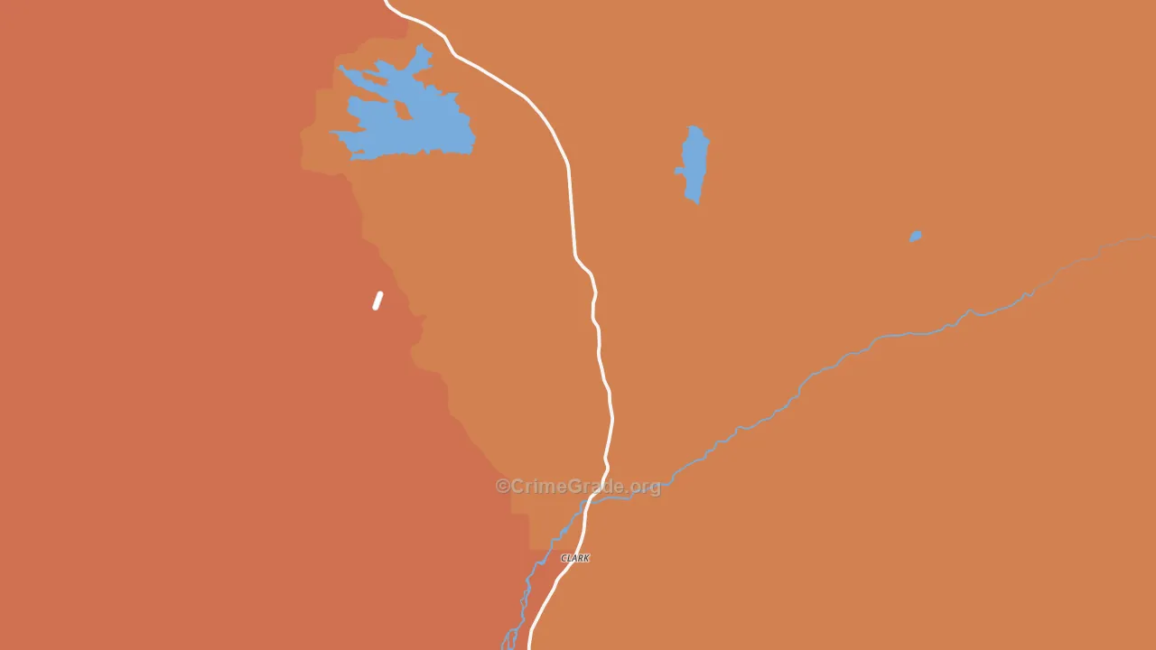 Clark, CO Map of Drug-Related Crime Rates