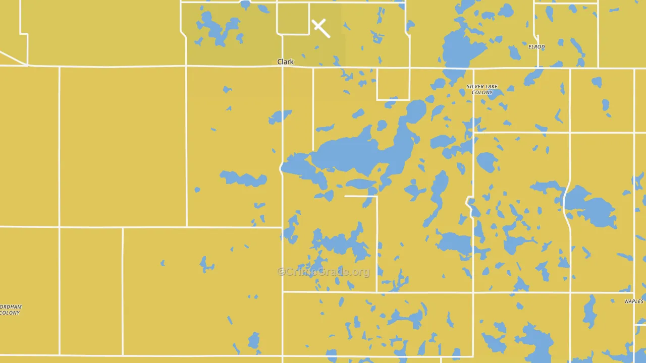 Clark County, SD Map of Drug-Related Crime Rates