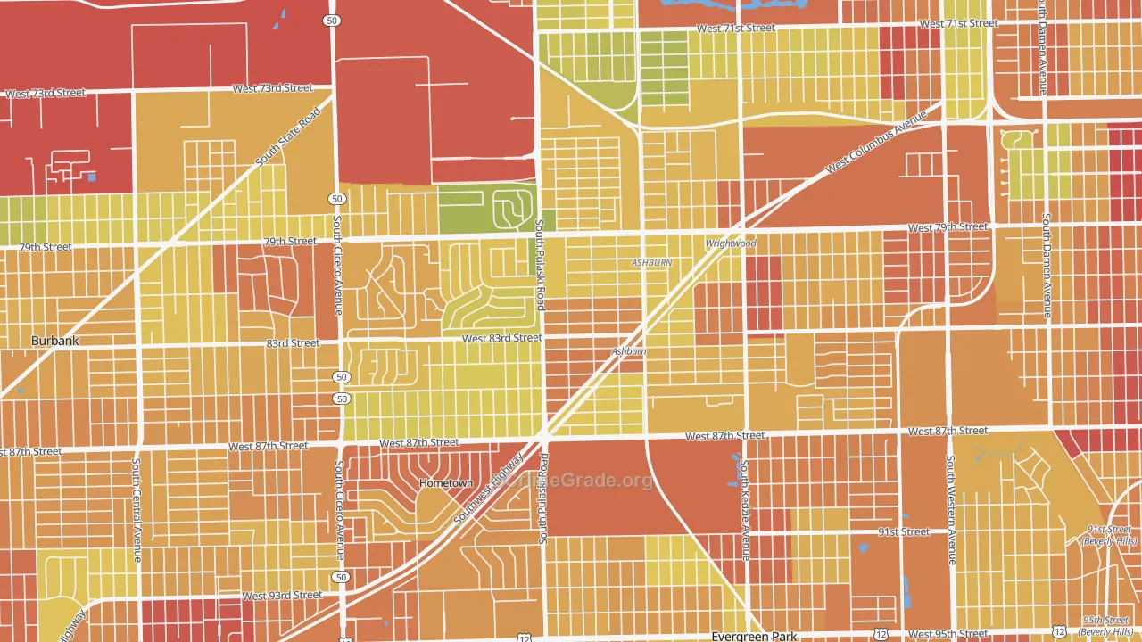 Clarkdale, Chicago, IL Map of Drug-Related Crime Rates