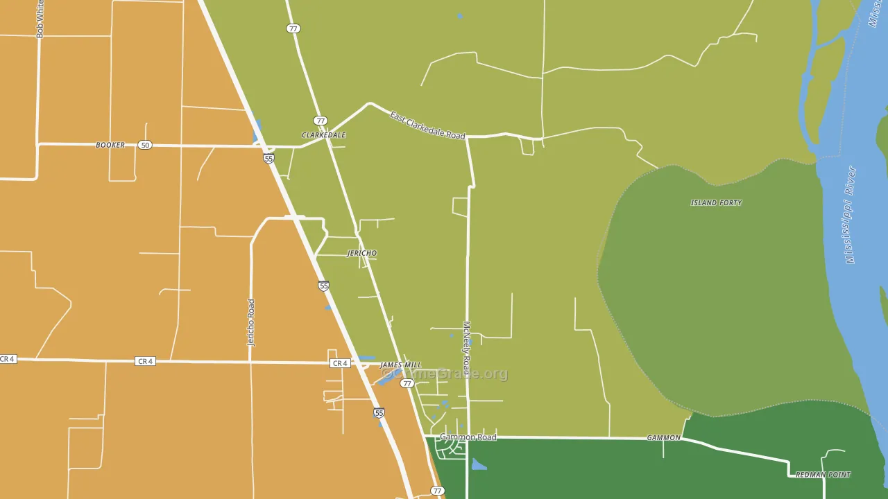 Clarkedale, AR Map of Drug-Related Crime Rates