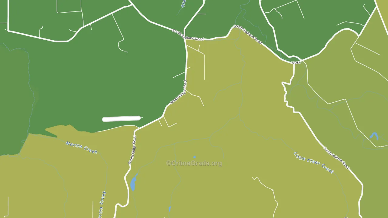 Clarkes, OR Map of Drug-Related Crime Rates