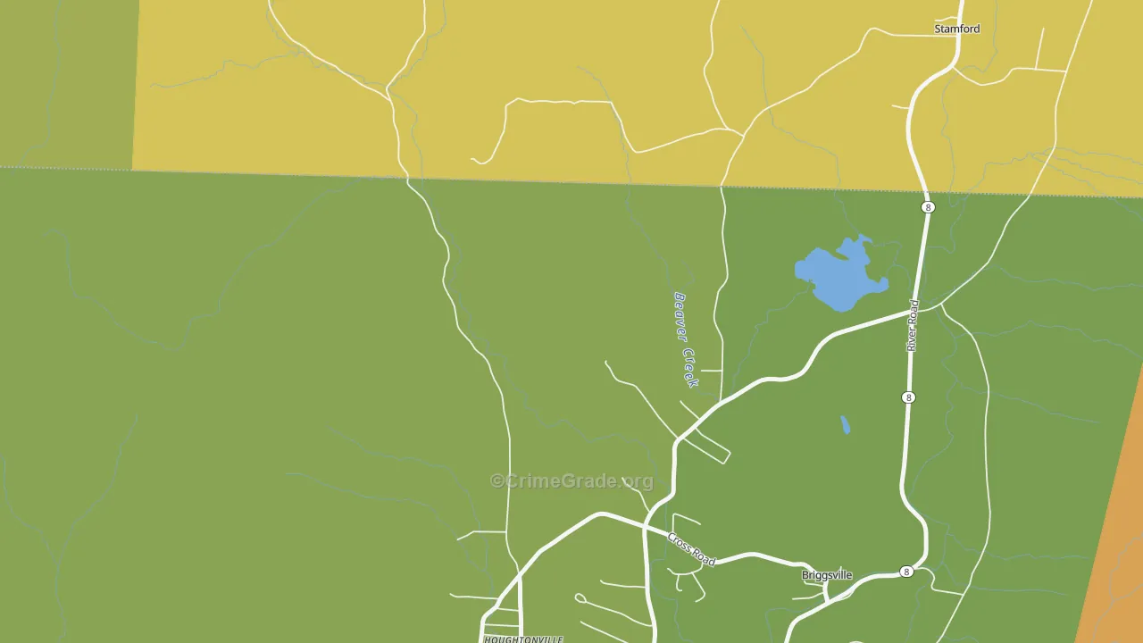 Clarksburg, MA Map of Drug-Related Crime Rates