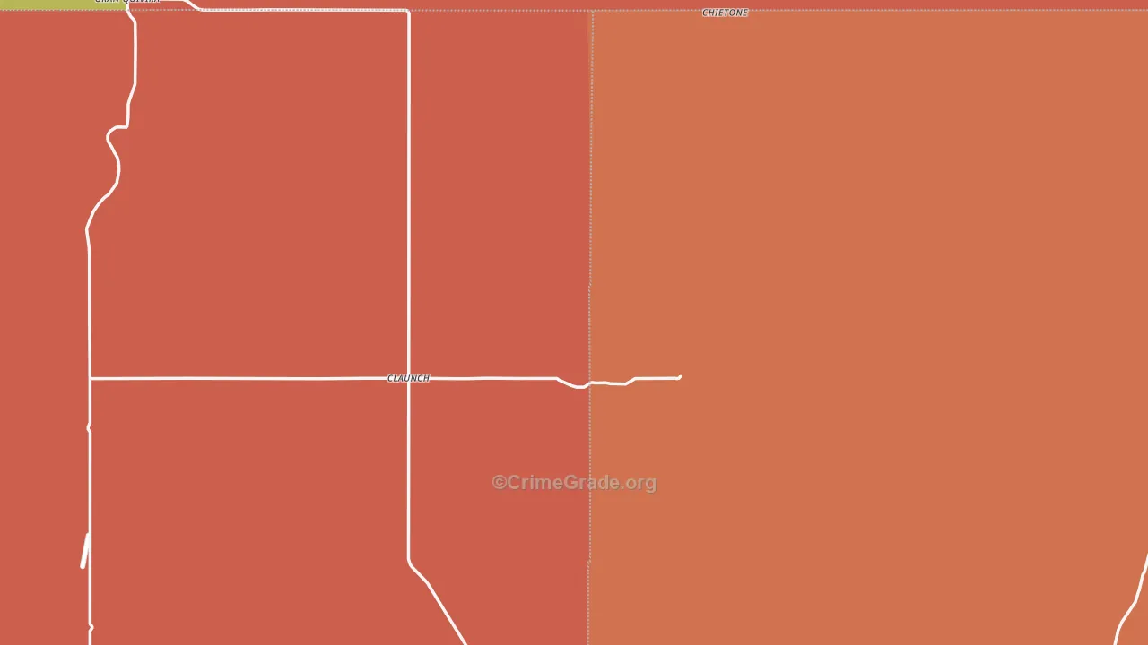 Claunch, NM Map of Drug-Related Crime Rates