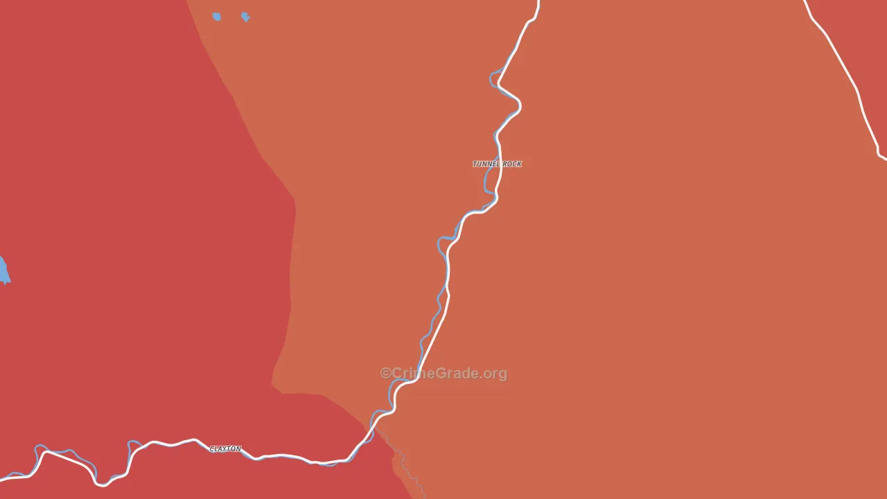 Clayton, ID Map of Drug-Related Crime Rates