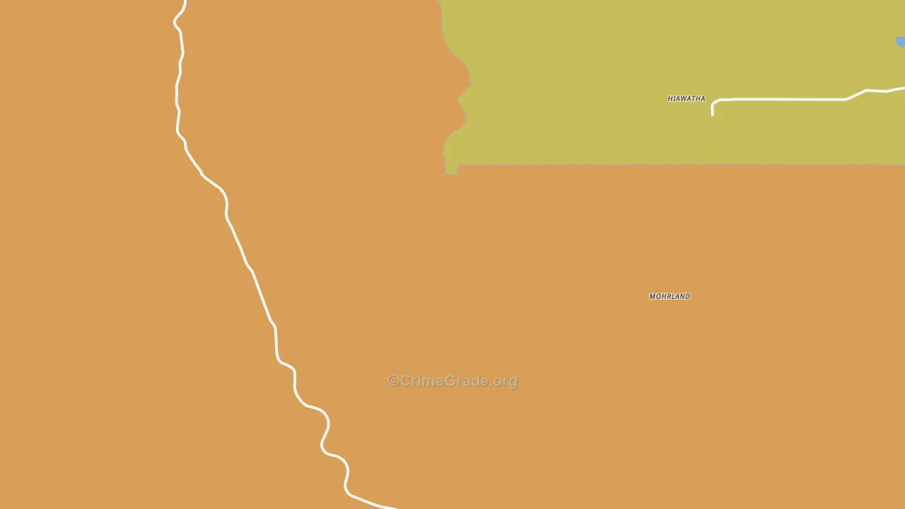 Clear Creek, UT Map of Drug-Related Crime Rates