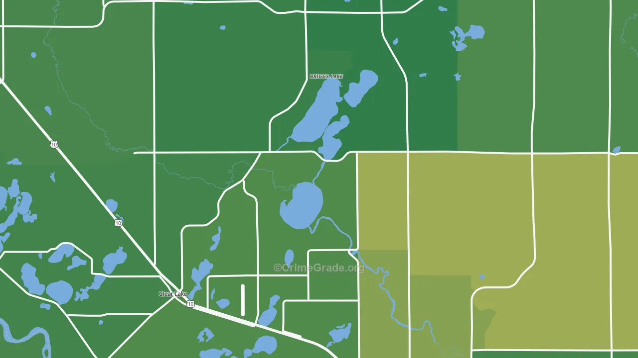 Clear Lake, MN Map of Drug-Related Crime Rates