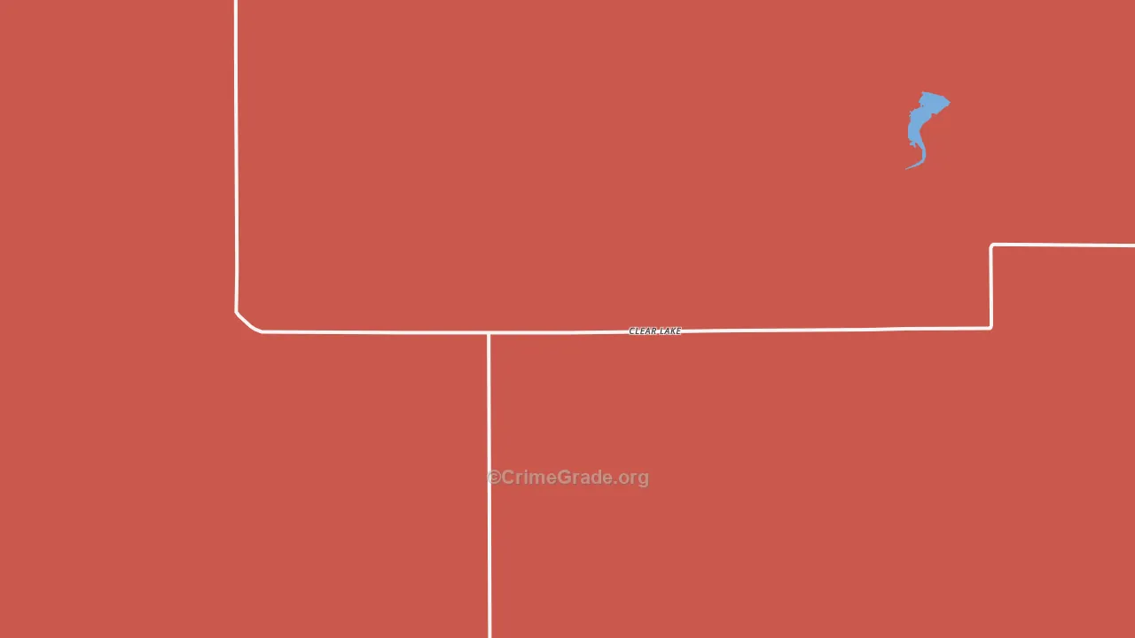 Clear Lake, OK Map of Drug-Related Crime Rates