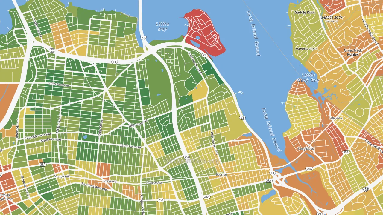 Clearview, Queens, NY Map of Drug-Related Crime Rates