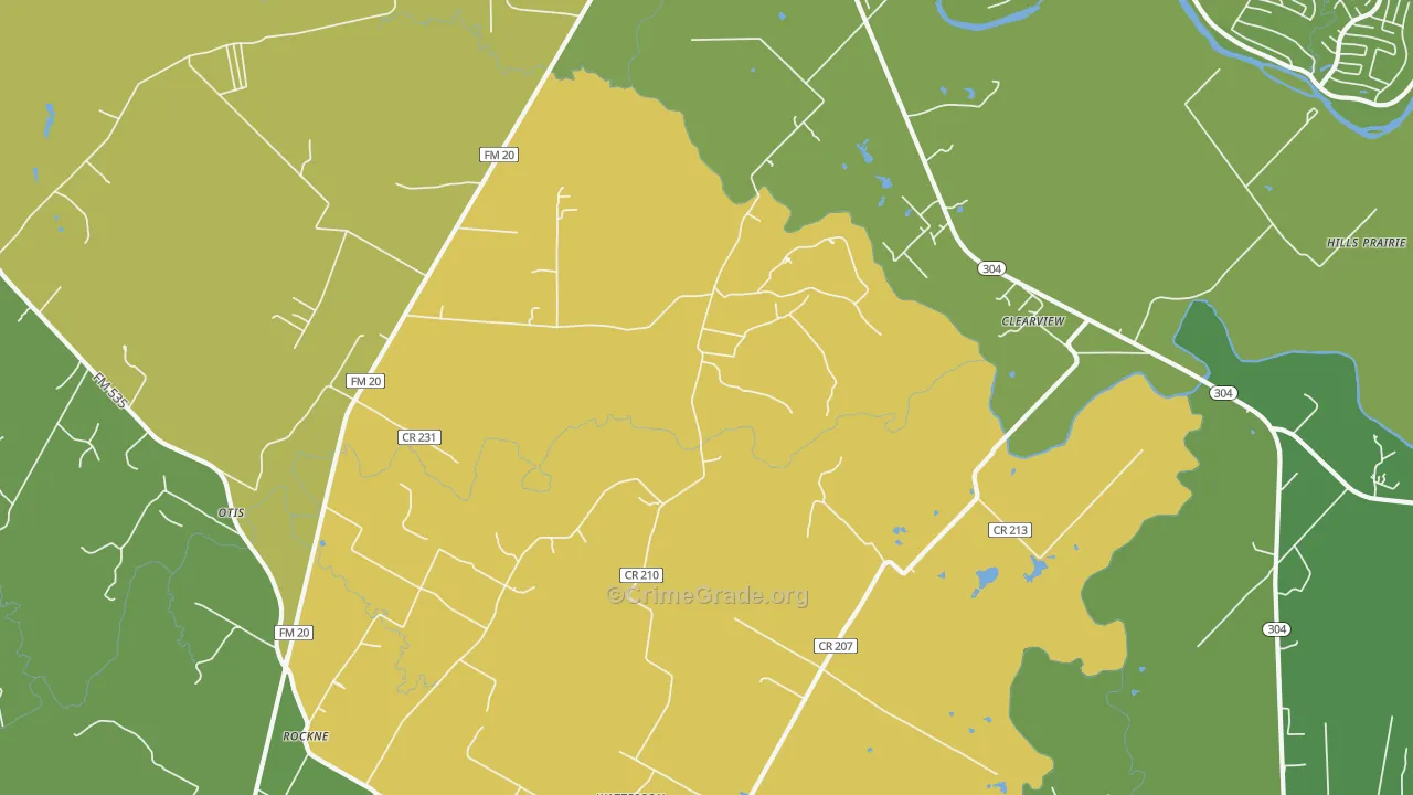 Clearview, TX Map of Drug-Related Crime Rates