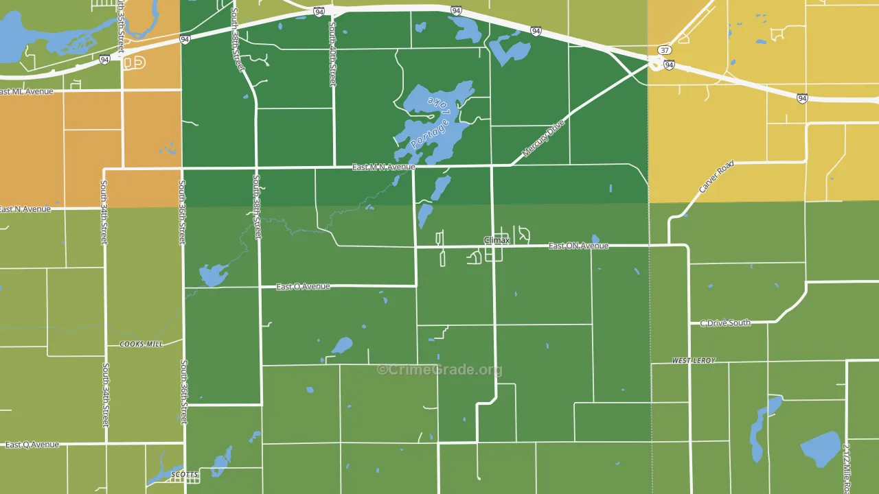 Climax, MI Map of Drug-Related Crime Rates