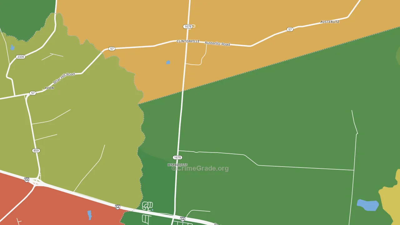 Clintonville, KY Map of Drug-Related Crime Rates