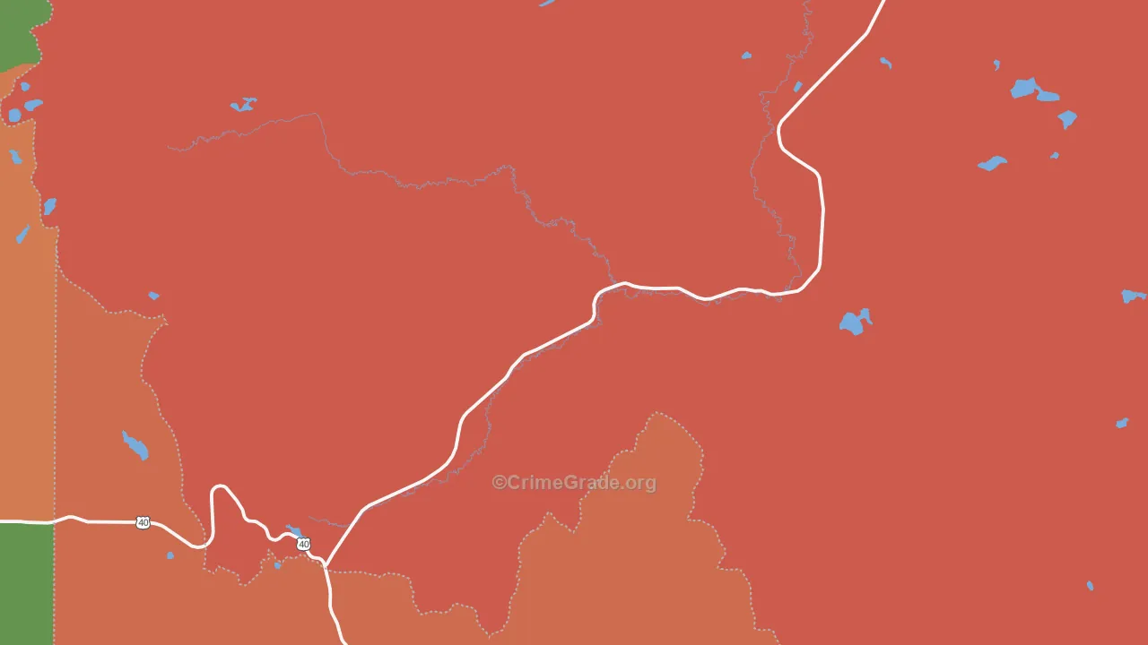 Coalmont, CO Map of Drug-Related Crime Rates