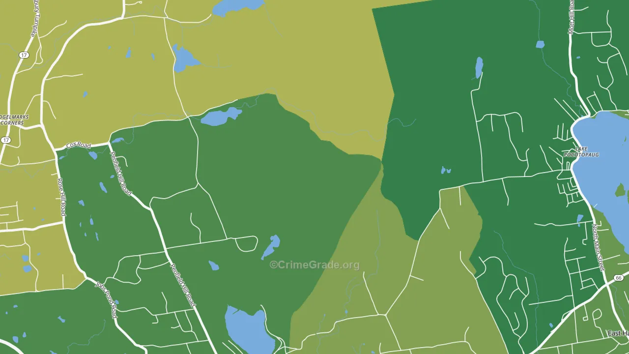 Cobalt, CT Map of Drug-Related Crime Rates