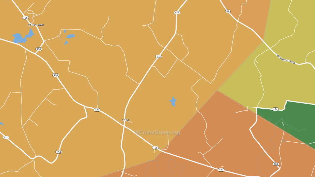 Cobb, KY Map of Drug-Related Crime Rates