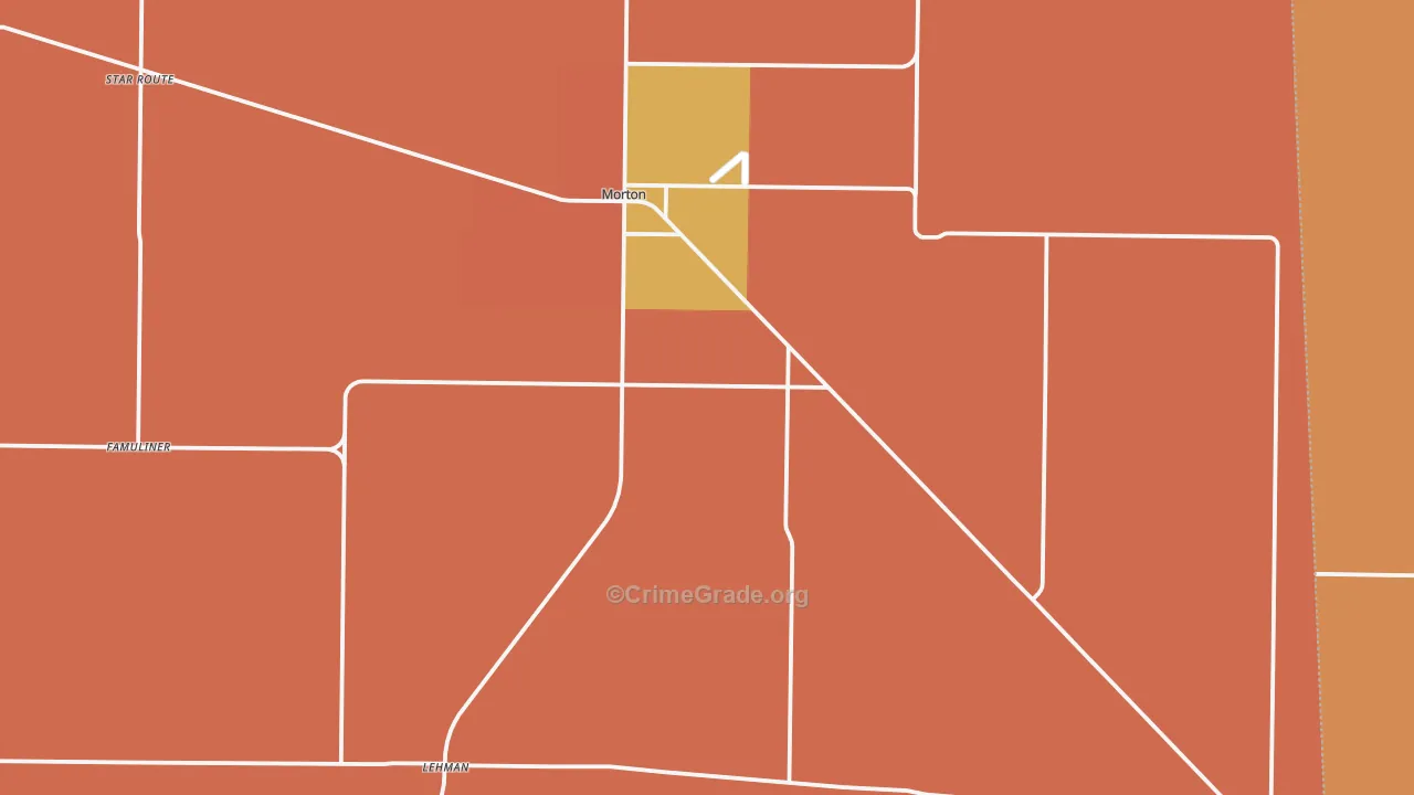 Cochran County, TX Map of Drug-Related Crime Rates
