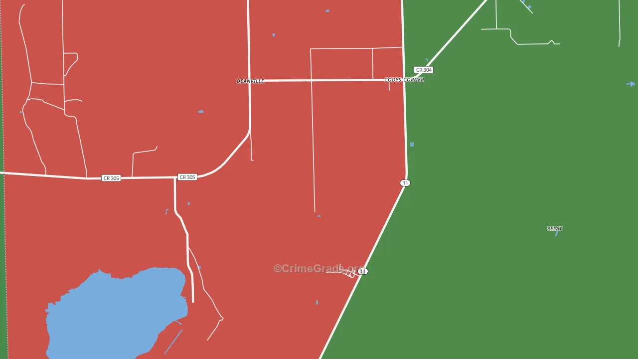 Codys Corner, FL Map of Drug-Related Crime Rates