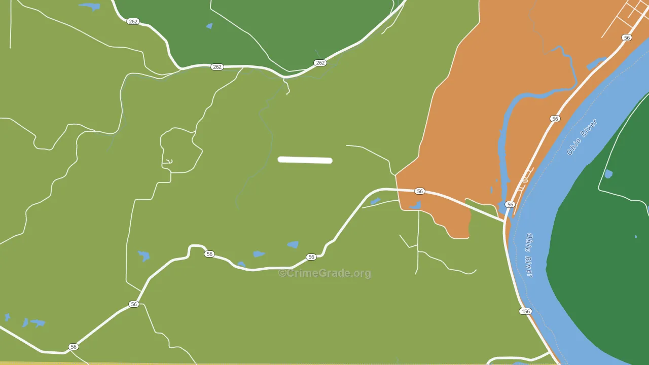 Cofield Corner, IN Map of Drug-Related Crime Rates