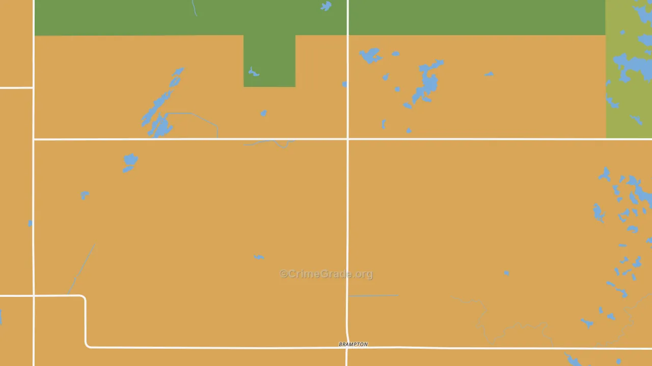 Cogswell, ND Map of Drug-Related Crime Rates